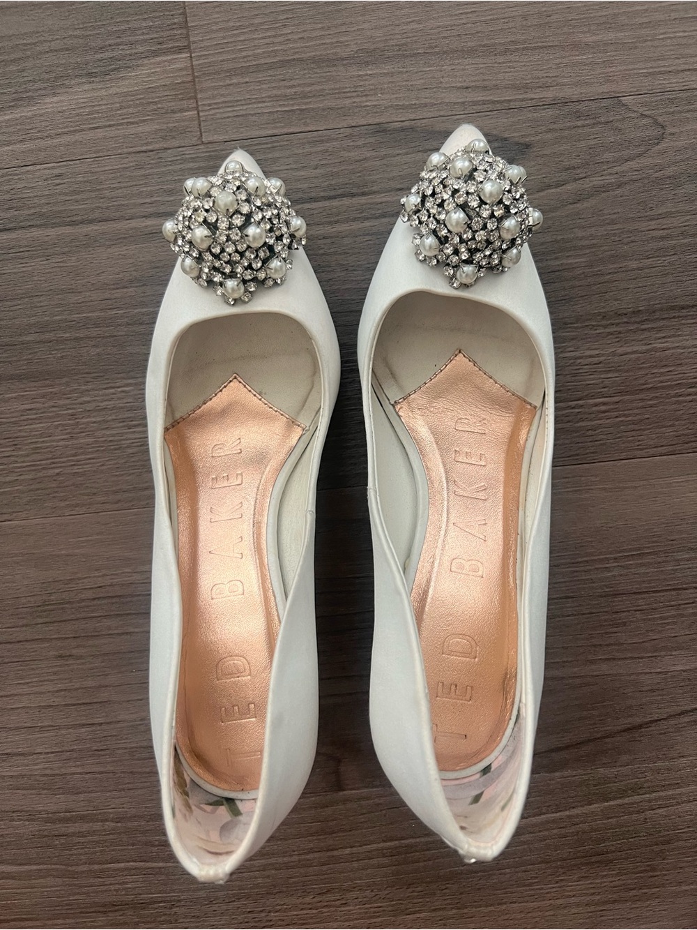 Ted Baker White Heels Wedding Shoes